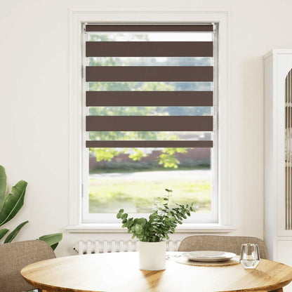 vidaXL Zebra blind 90,9x150 cm Fabric Width 86,7 cm coffee