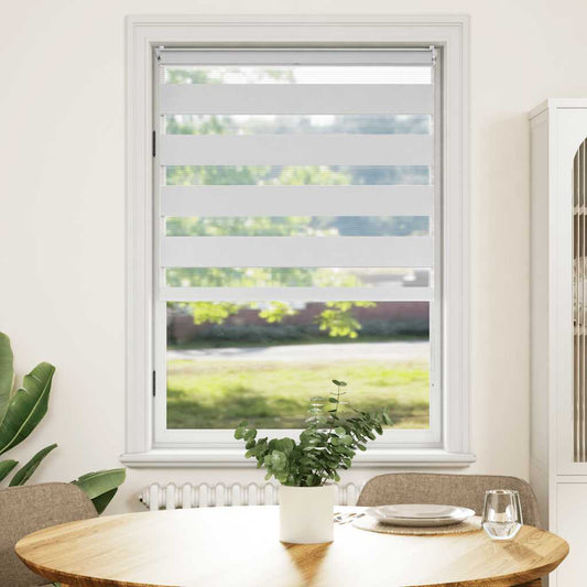 vidaXL Zebra blind 100,9x175 cm Fabric Width 96,7 cm white