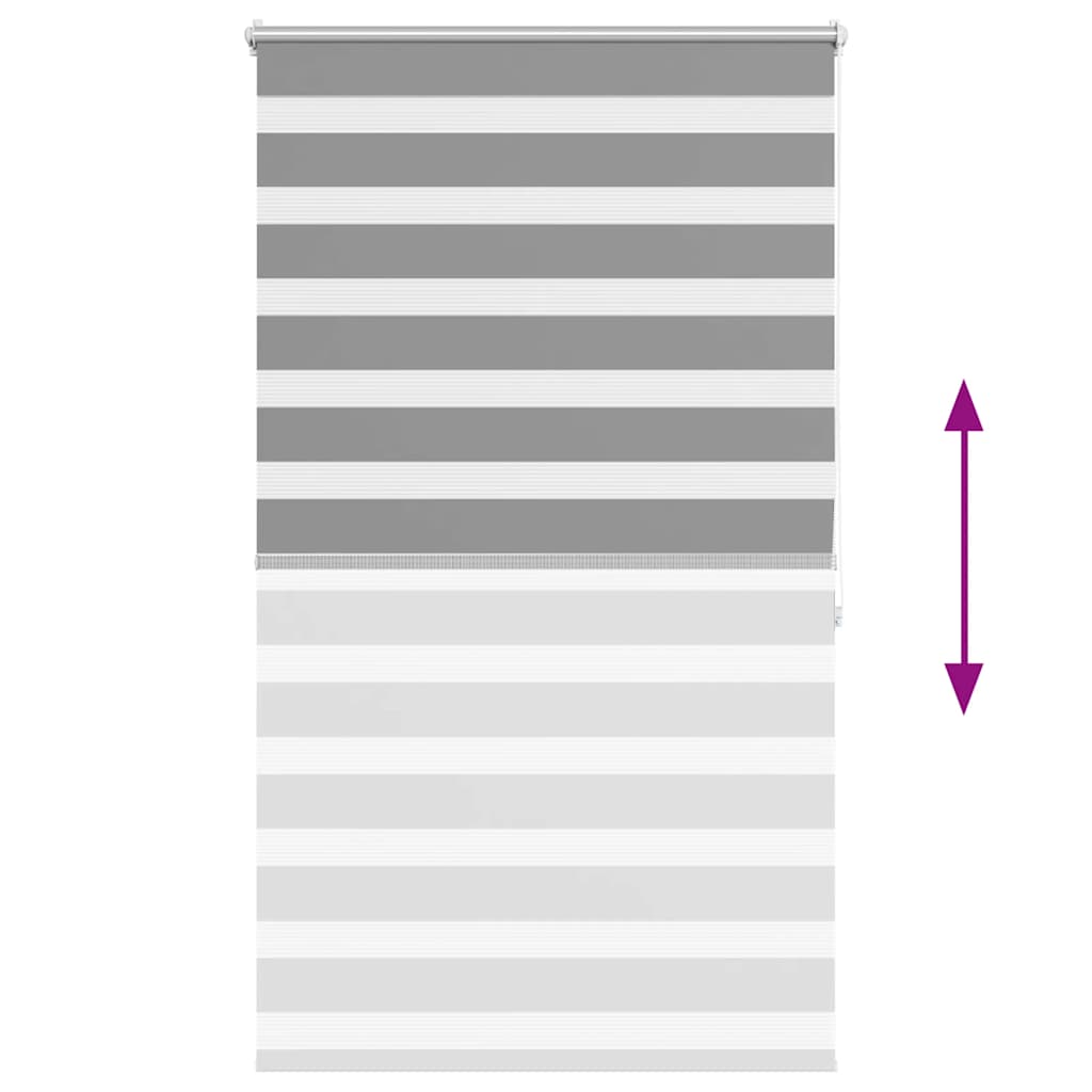 vidaXL Zebra blind 100,9x175 cm Fabric Width 96,7 cm grey