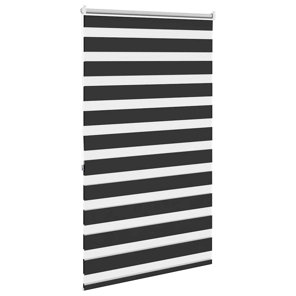 vidaXL Zebra blind 100,9x175 cm Fabric Width 96,7 cm black