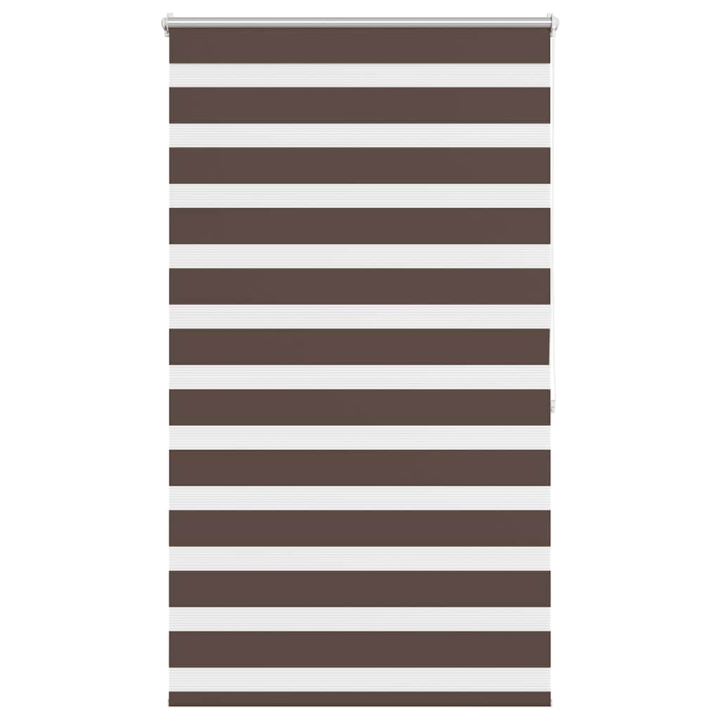 vidaXL Zebra blind 100.9x175 cm Fabric Width 96.7 cm coffee