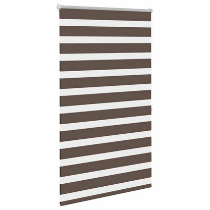 vidaXL Zebra blind 100.9x175 cm Fabric Width 96.7 cm coffee