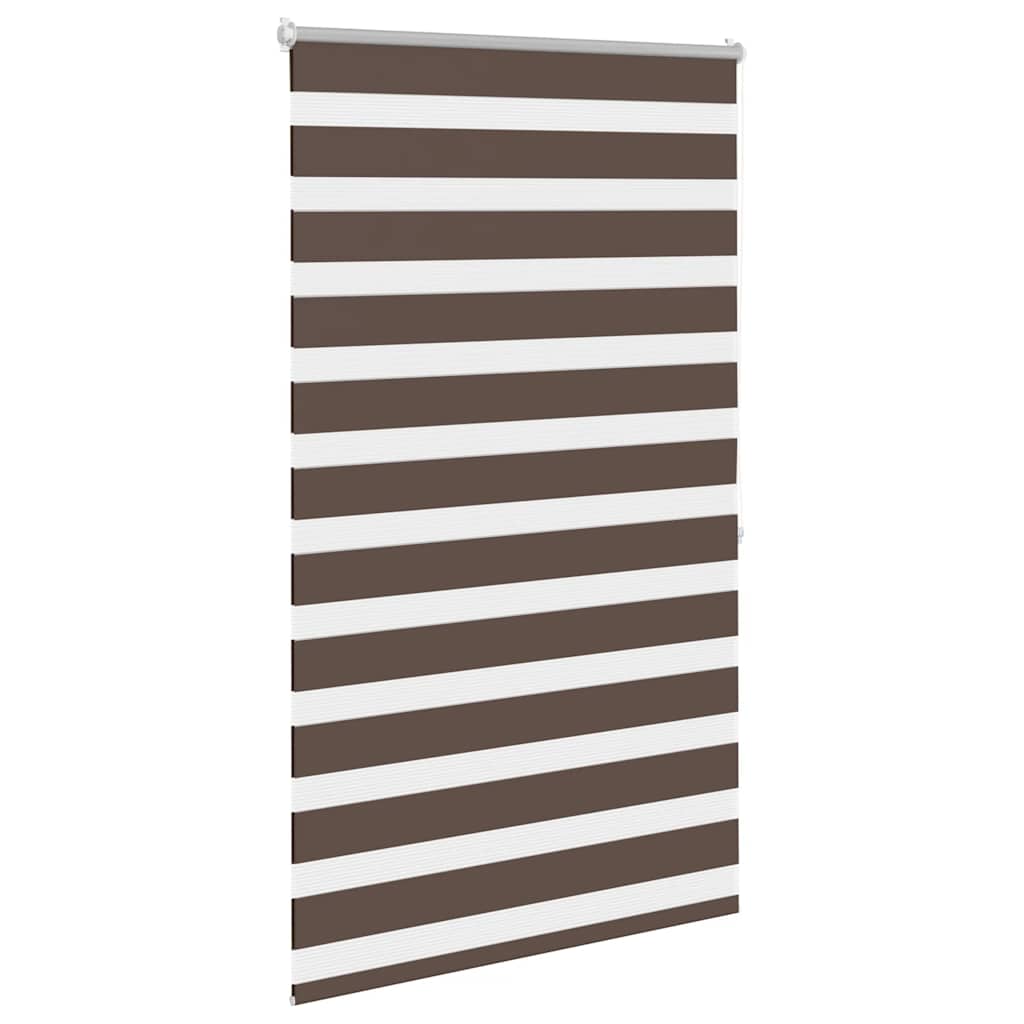vidaXL Zebra blind 100,9x175 cm Fabric Width 96,7 cm coffee