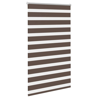 vidaXL Zebra blind 100,9x175 cm Fabric Width 96,7 cm coffee