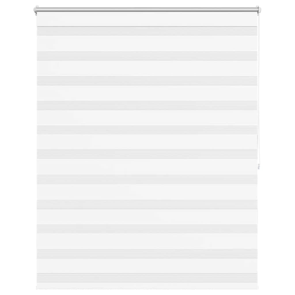 vidaXL Zebra blind 120.9x175 cm Fabric Width 116.7 cm white