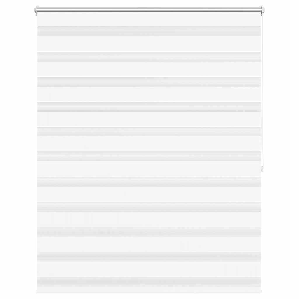 vidaXL Zebra blind 120,9x175 cm Fabric Width 116,7 cm white