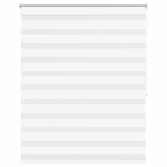vidaXL Zebra blind 120,9x175 cm Fabric Width 116,7 cm white