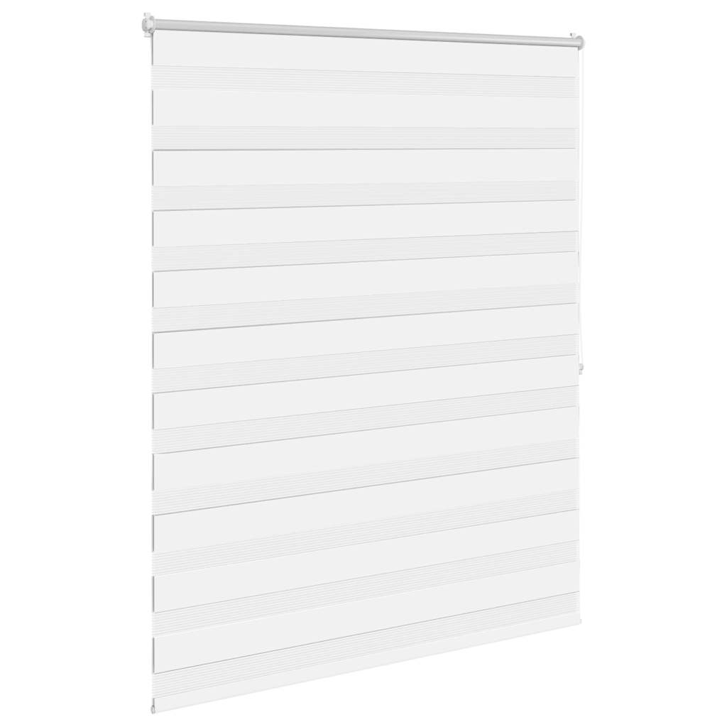vidaXL Zebra blind 120,9x175 cm Fabric Width 116,7 cm white
