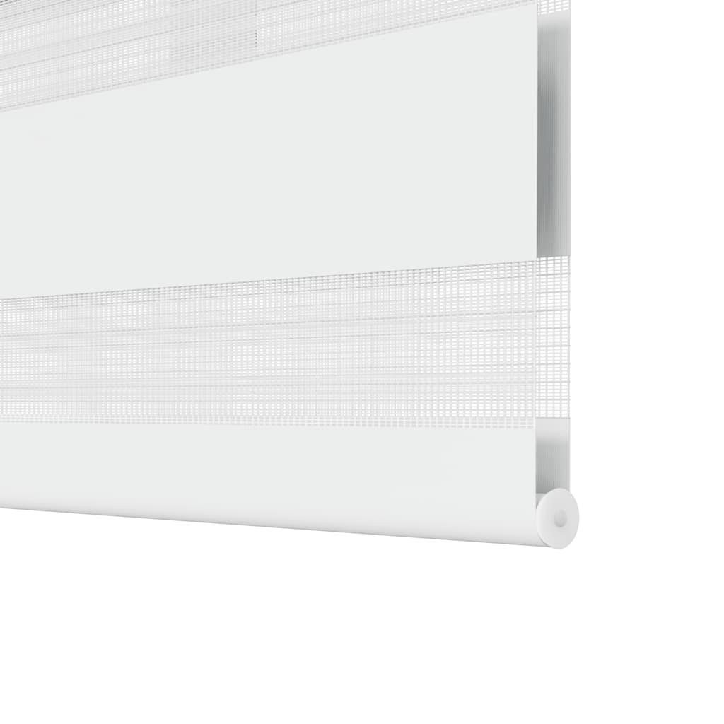 vidaXL Zebra blind 120,9x175 cm Fabric Width 116,7 cm white