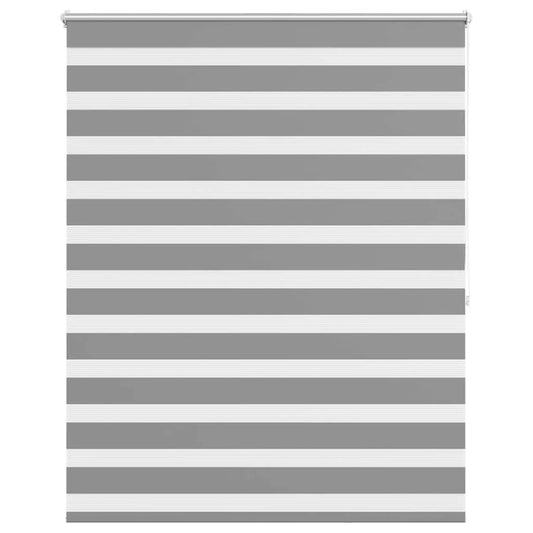 vidaXL Zebra blind 120,9x175 cm Fabric Width 116,7 cm grey