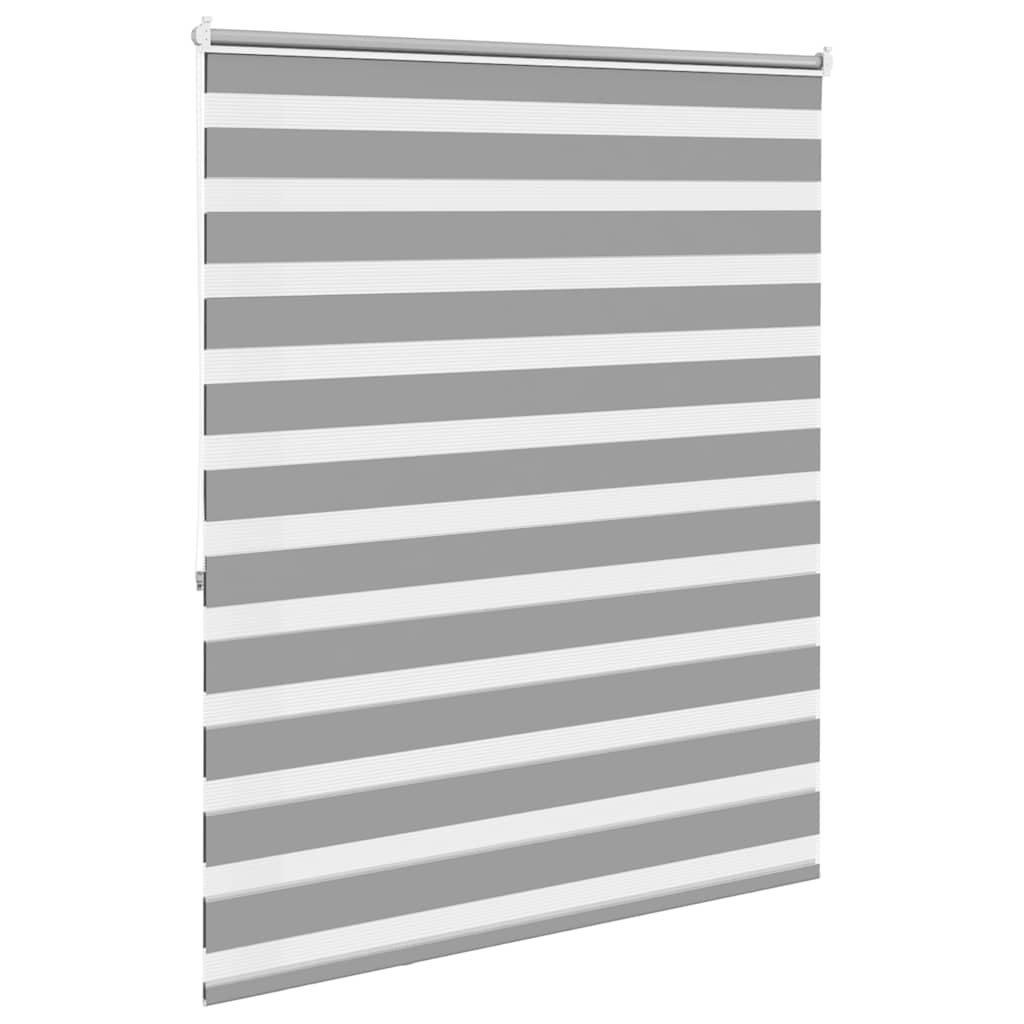 vidaXL Zebra blind 120,9x175 cm Fabric Width 116,7 cm grey