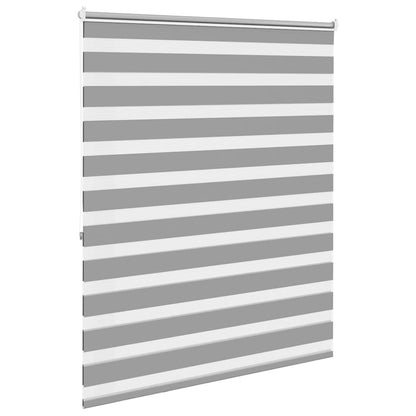 vidaXL Zebra blind 120,9x175 cm Fabric Width 116,7 cm grey