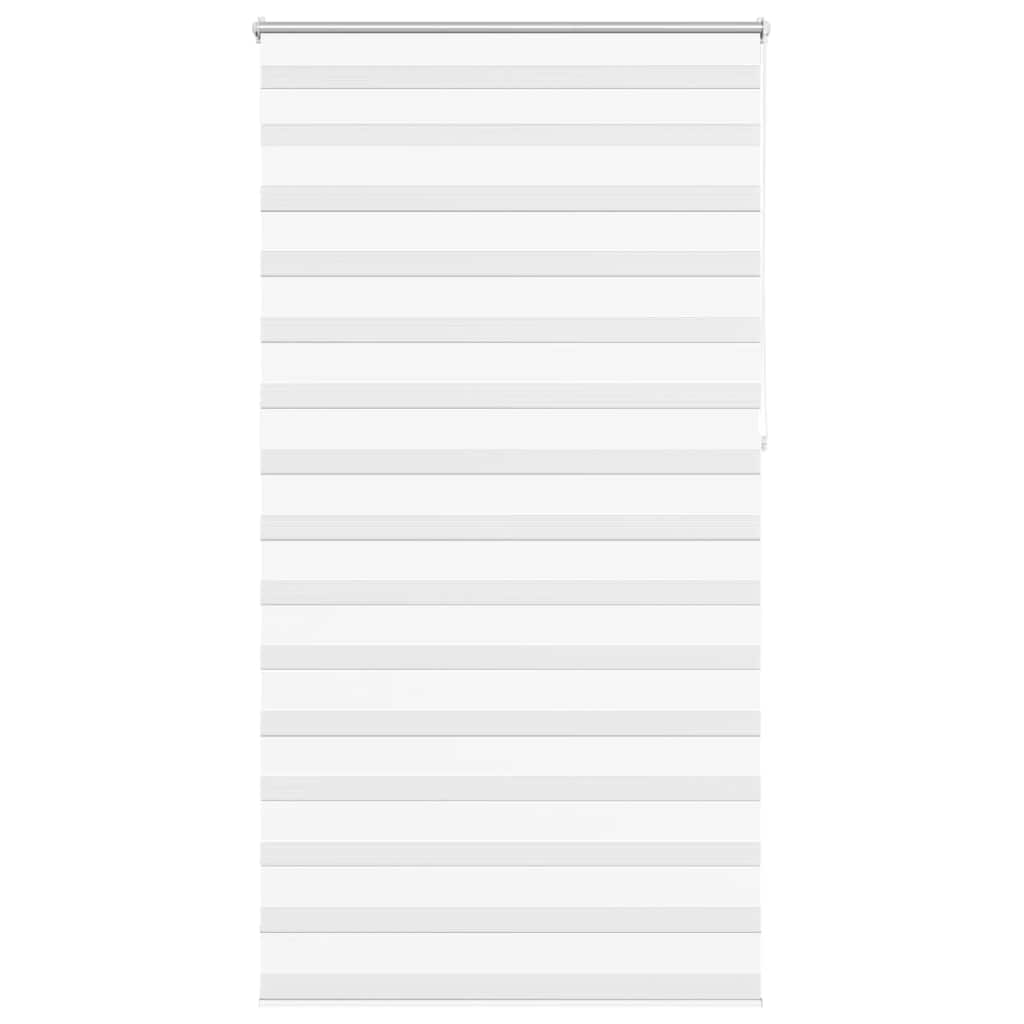 vidaXL Zebra blind 120,9x230 cm Fabric Width 116,7 cm white