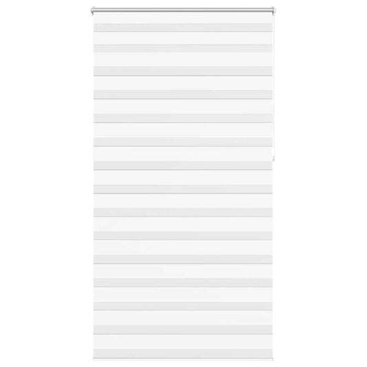 vidaXL Zebra blind 120,9x230 cm Fabric Width 116,7 cm white