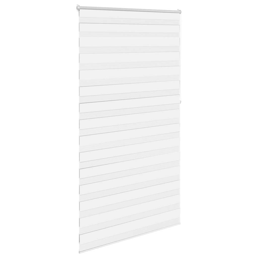 vidaXL Zebra blind 120,9x230 cm Fabric Width 116,7 cm white