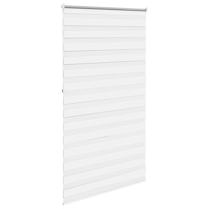 vidaXL Zebra blind 120,9x230 cm Fabric Width 116,7 cm white