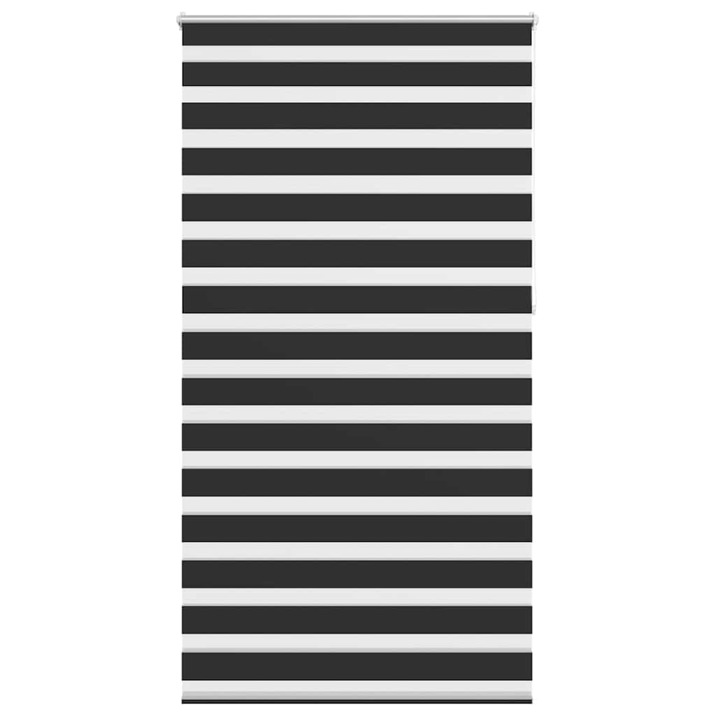 vidaXL Zebra blind 120.9x230 cm Fabric Width 116.7 cm black