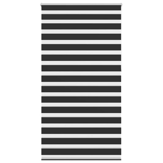 vidaXL Zebra blind 120.9x230 cm Fabric Width 116.7 cm black