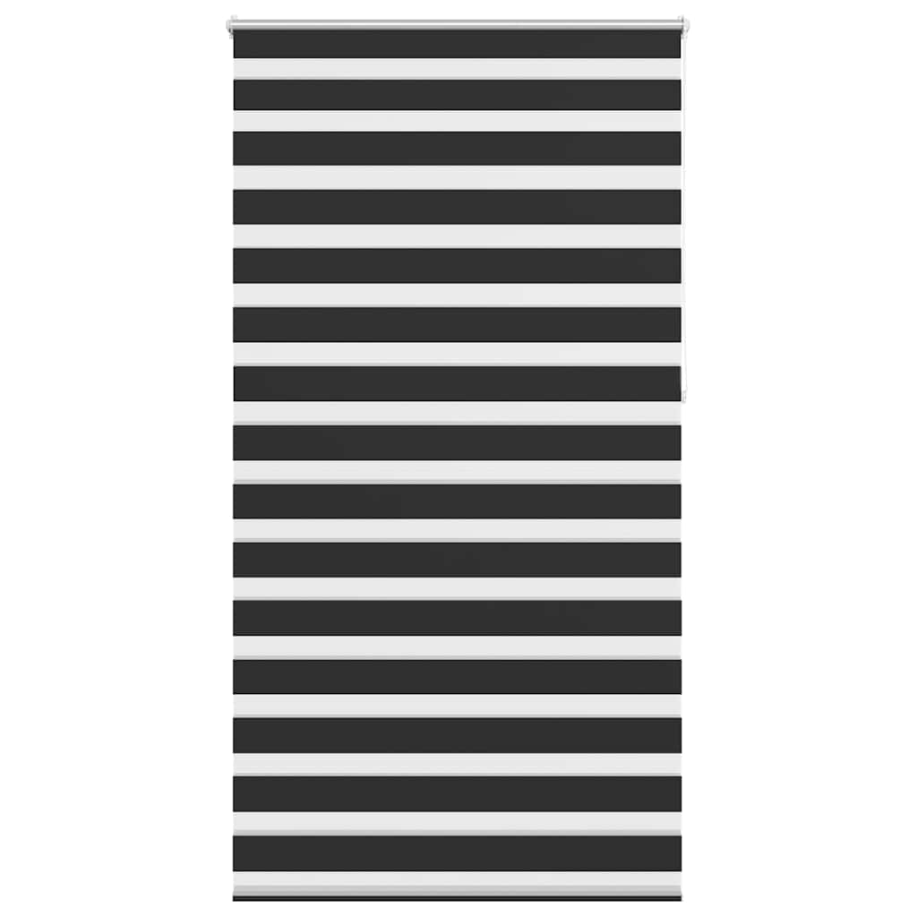 vidaXL Zebra blind 120,9x230 cm Fabric Width 116,7 cm black