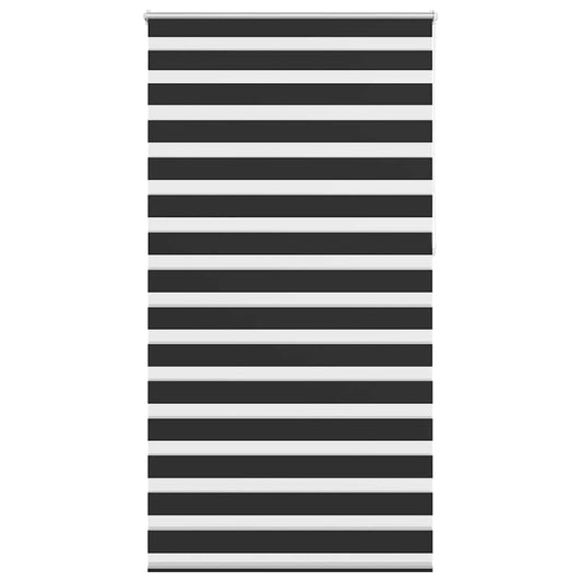 vidaXL Zebra blind 120,9x230 cm Fabric Width 116,7 cm black