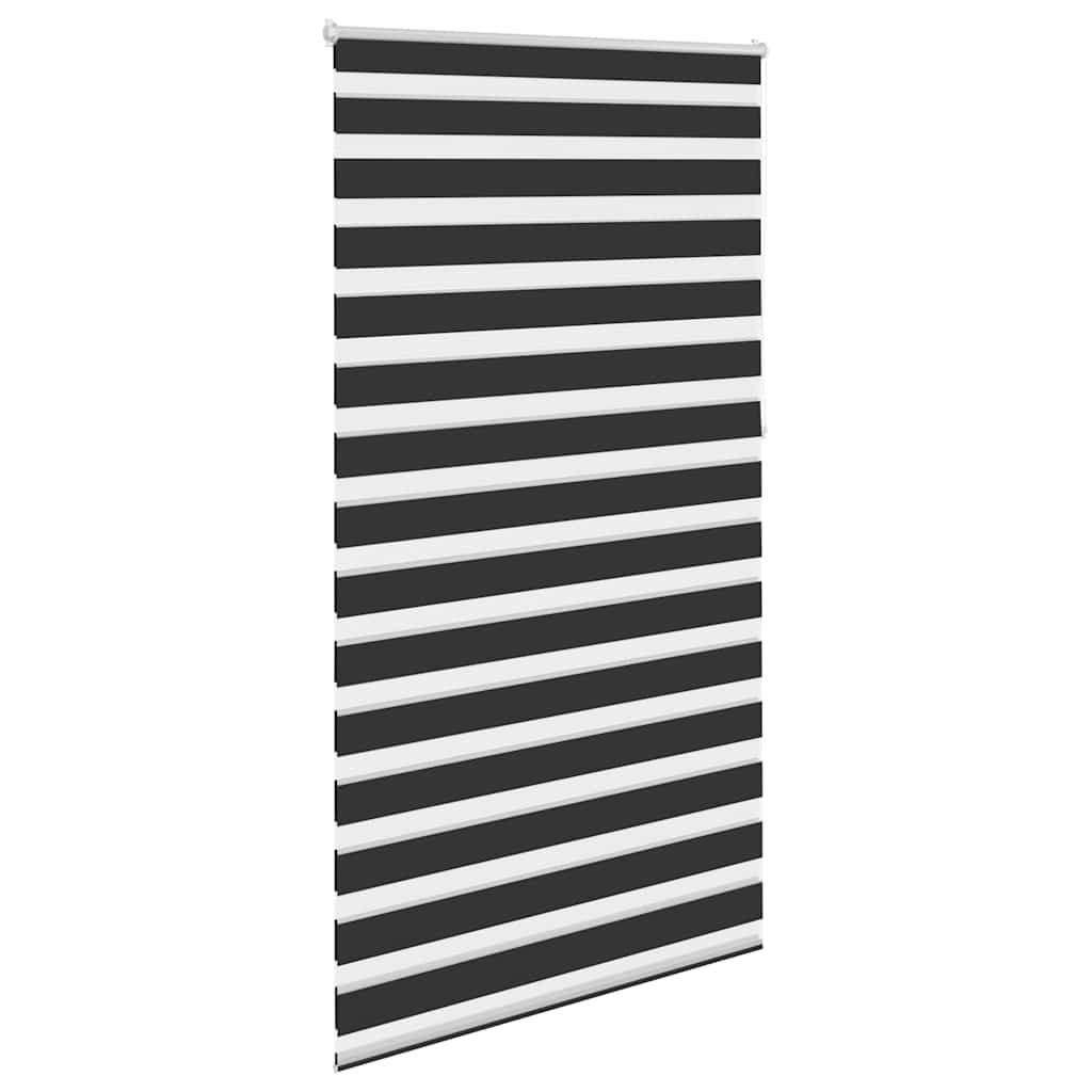 vidaXL Zebra blind 120,9x230 cm Fabric Width 116,7 cm black