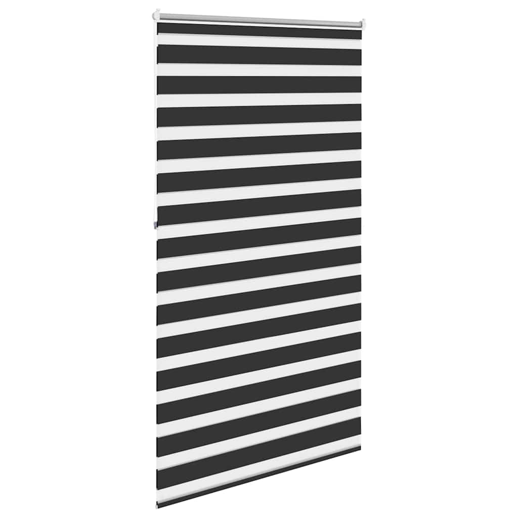 vidaXL Zebra blind 120,9x230 cm Fabric Width 116,7 cm black