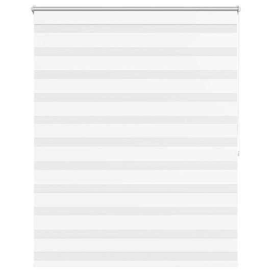vidaXL Zebra blind 140,9x175 cm Fabric Width 136,7 cm white