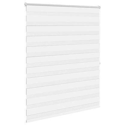 vidaXL Zebra blind 140.9x175 cm Fabric Width 136.7 cm white
