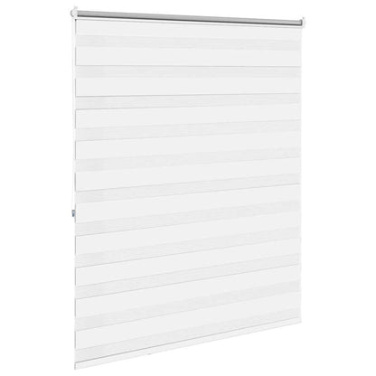 vidaXL Zebra blind 140,9x175 cm Fabric Width 136,7 cm white