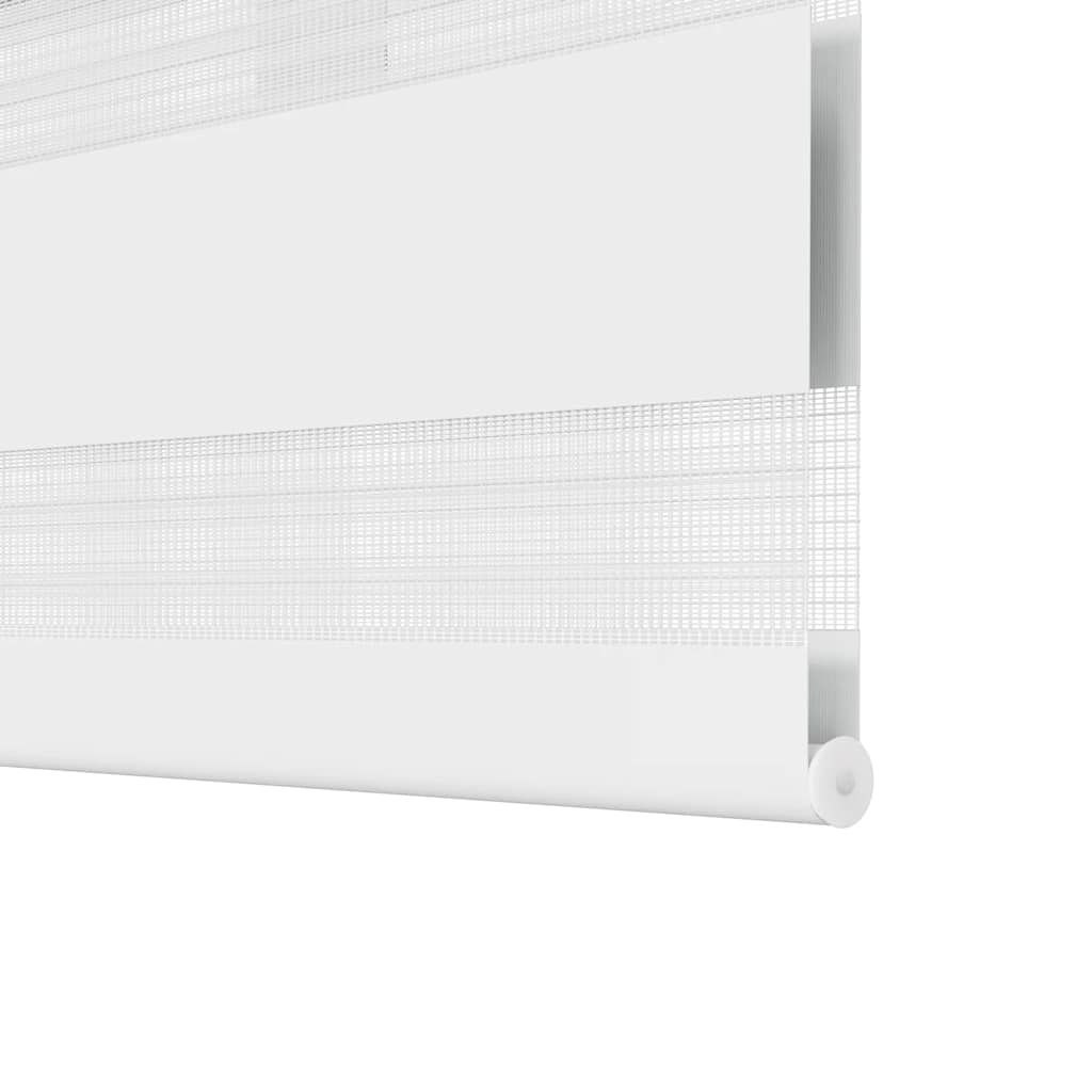 vidaXL Zebra blind 140,9x175 cm Fabric Width 136,7 cm white