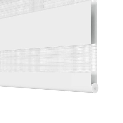 vidaXL Zebra blind 140,9x175 cm Fabric Width 136,7 cm white
