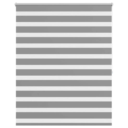 vidaXL Zebra blind 140,9x175 cm Fabric Width 136,7 cm grey