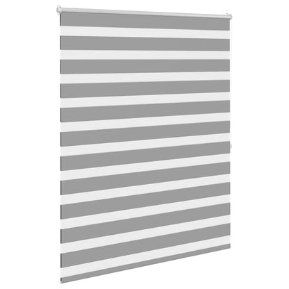 vidaXL Zebra blind 140,9x175 cm Fabric Width 136,7 cm grey