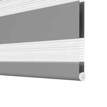 vidaXL Zebra blind 140,9x175 cm Fabric Width 136,7 cm grey