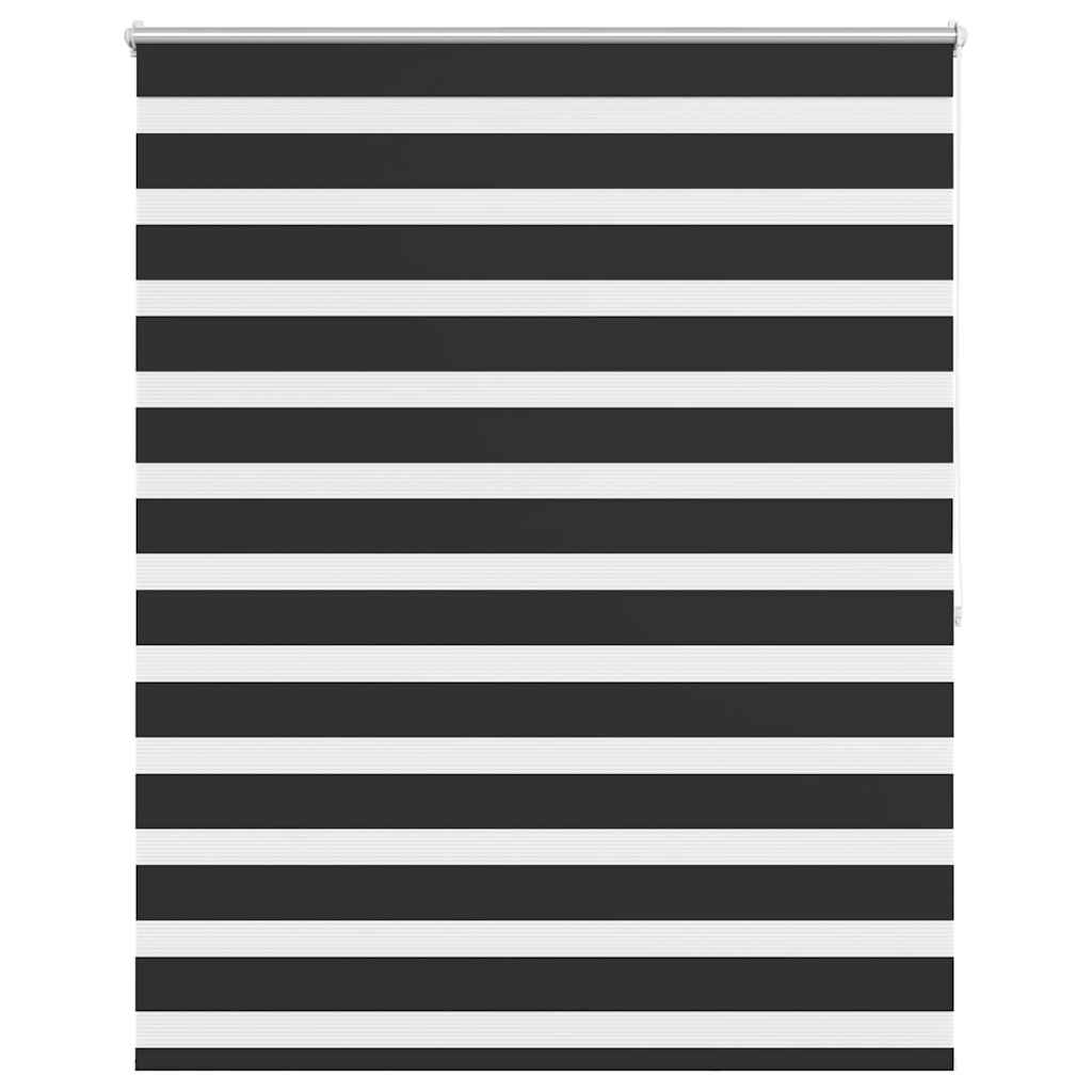 vidaXL Zebra blind 140.9x175 cm Fabric Width 136.7 cm black