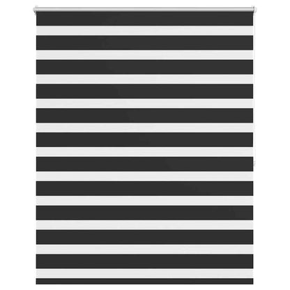 vidaXL Zebra blind 140.9x175 cm Fabric Width 136.7 cm black