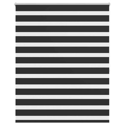 vidaXL Zebra blind 140,9x175 cm Fabric Width 136,7 cm black