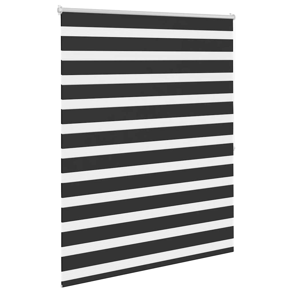 vidaXL Zebra blind 140,9x175 cm Fabric Width 136,7 cm black