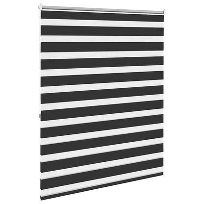 vidaXL Zebra blind 140,9x175 cm Fabric Width 136,7 cm black