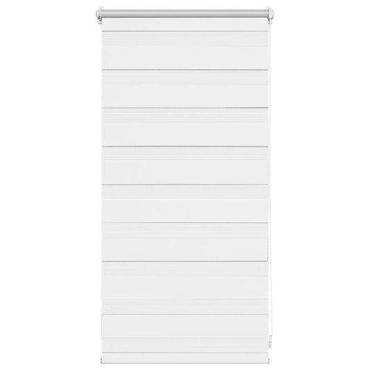 vidaXL Zebra blind 40.9x100 cm Fabric Width 36.7 cm white
