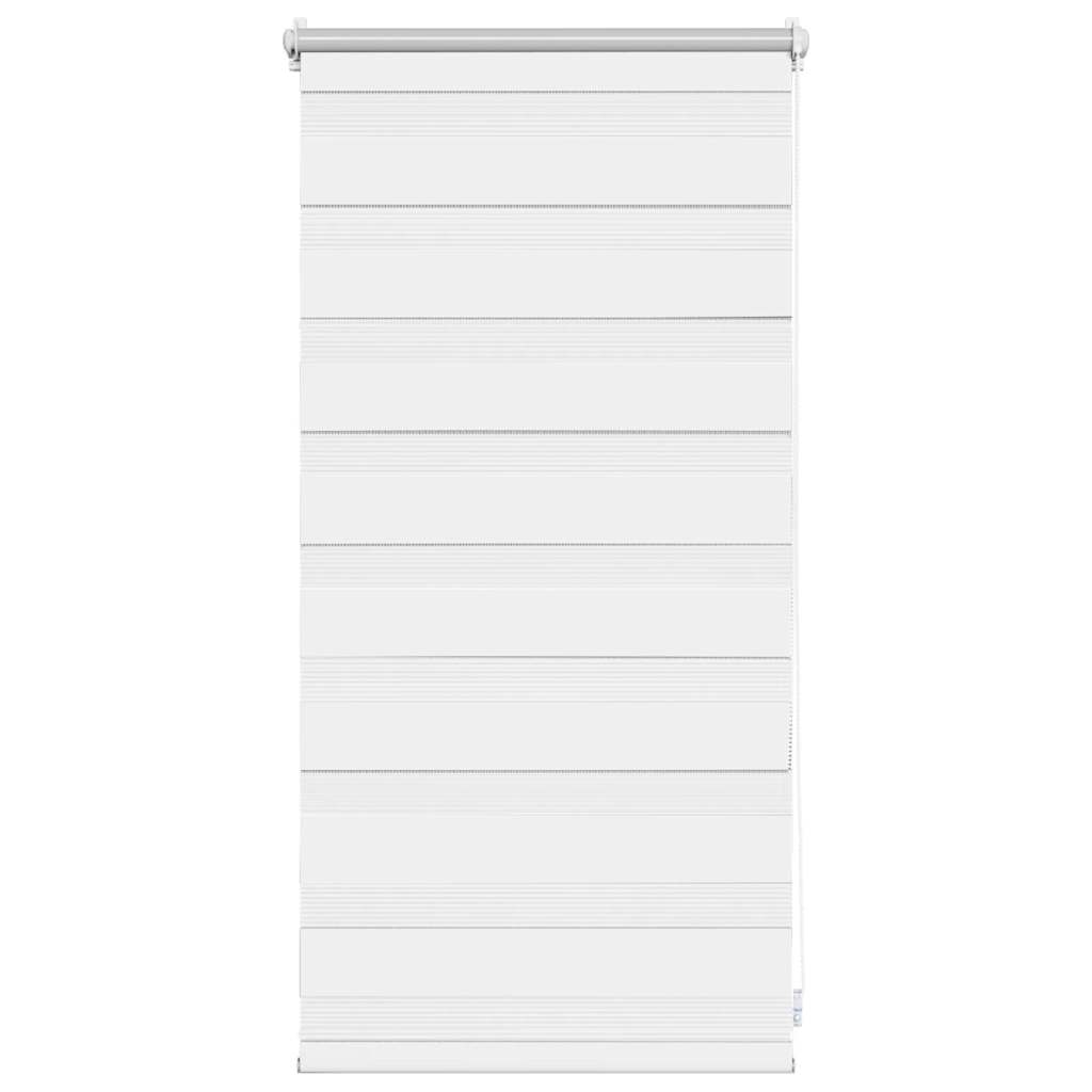 vidaXL Zebra blind 40,9x100 cm Fabric Width 36,7 cm white