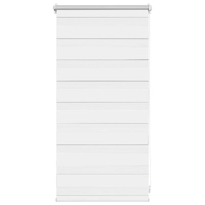 vidaXL Zebra blind 40,9x100 cm Fabric Width 36,7 cm white