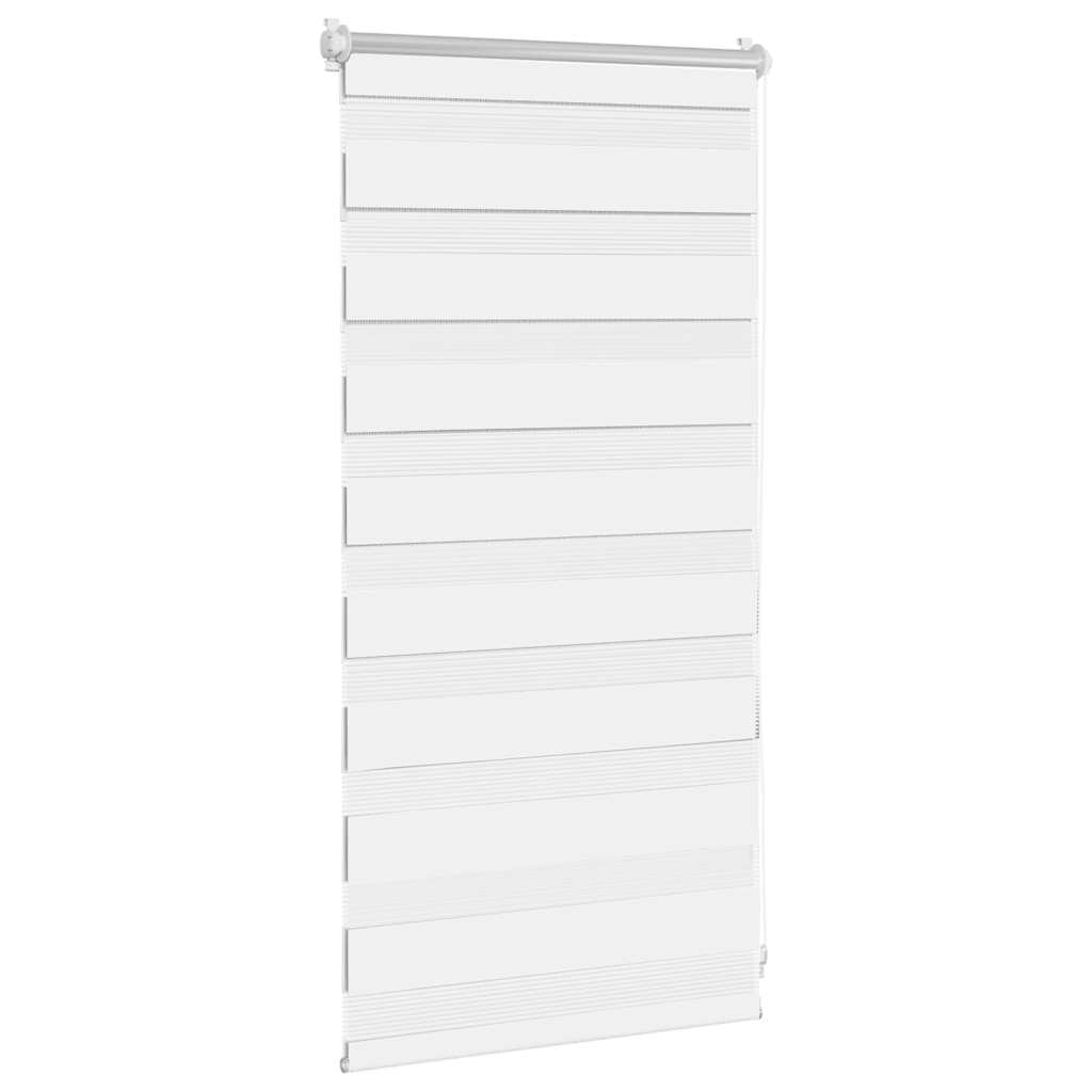 vidaXL Zebra blind 40,9x100 cm Fabric Width 36,7 cm white