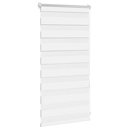 vidaXL Zebra blind 40,9x100 cm Fabric Width 36,7 cm white