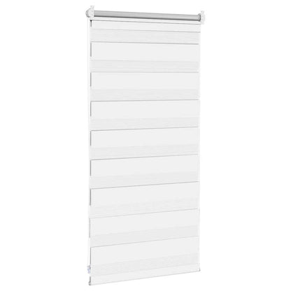 vidaXL Zebra blind 40,9x100 cm Fabric Width 36,7 cm white