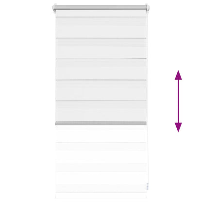 vidaXL Zebra blind 40,9x100 cm Fabric Width 36,7 cm white