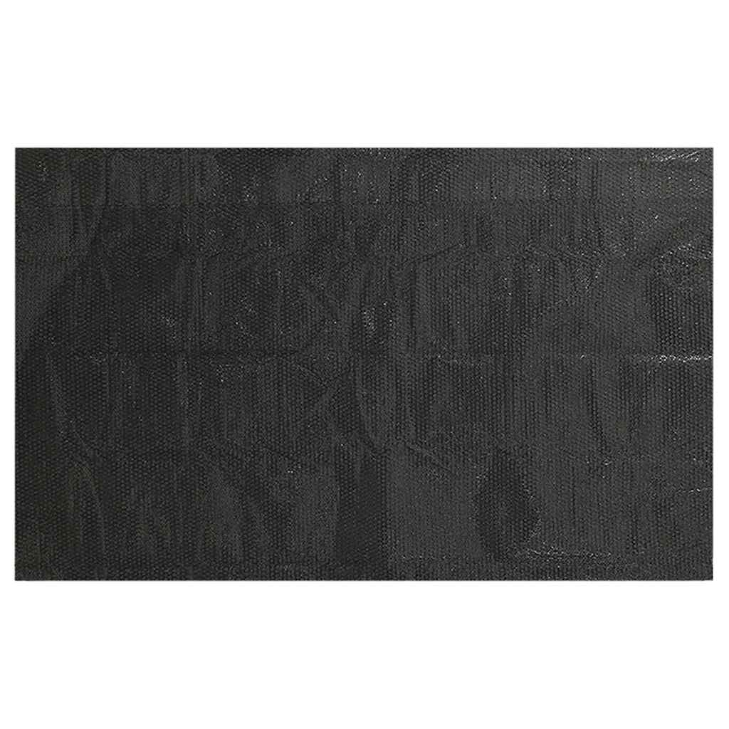 90340 vidaXL Floating Rectangular PE Solar Pool Film 6 x 4 m Black