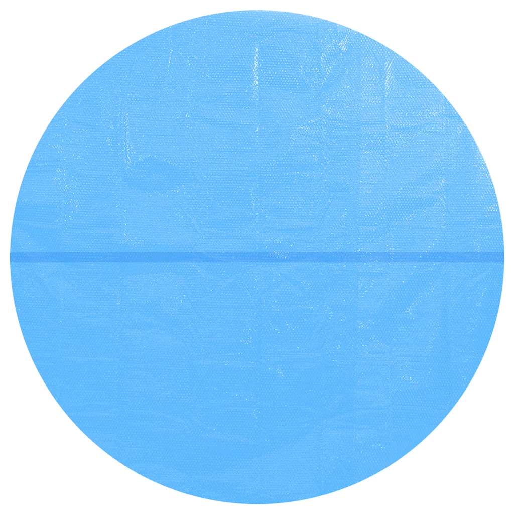 90343 vidaXL Floating Round PE Solar Pool Film 250 cm Blue