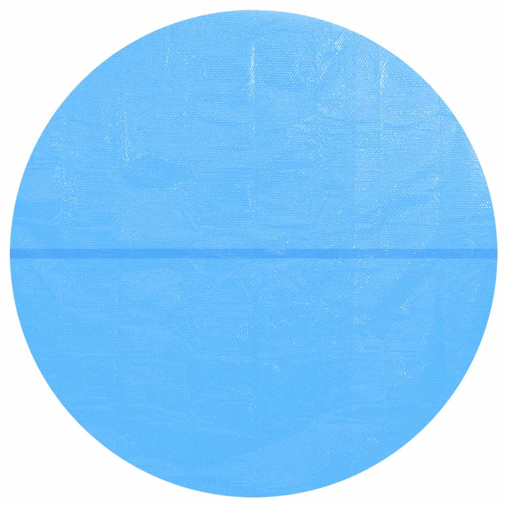 vidaXL Floating Round PE Solar Pool Film 455 cm Blue