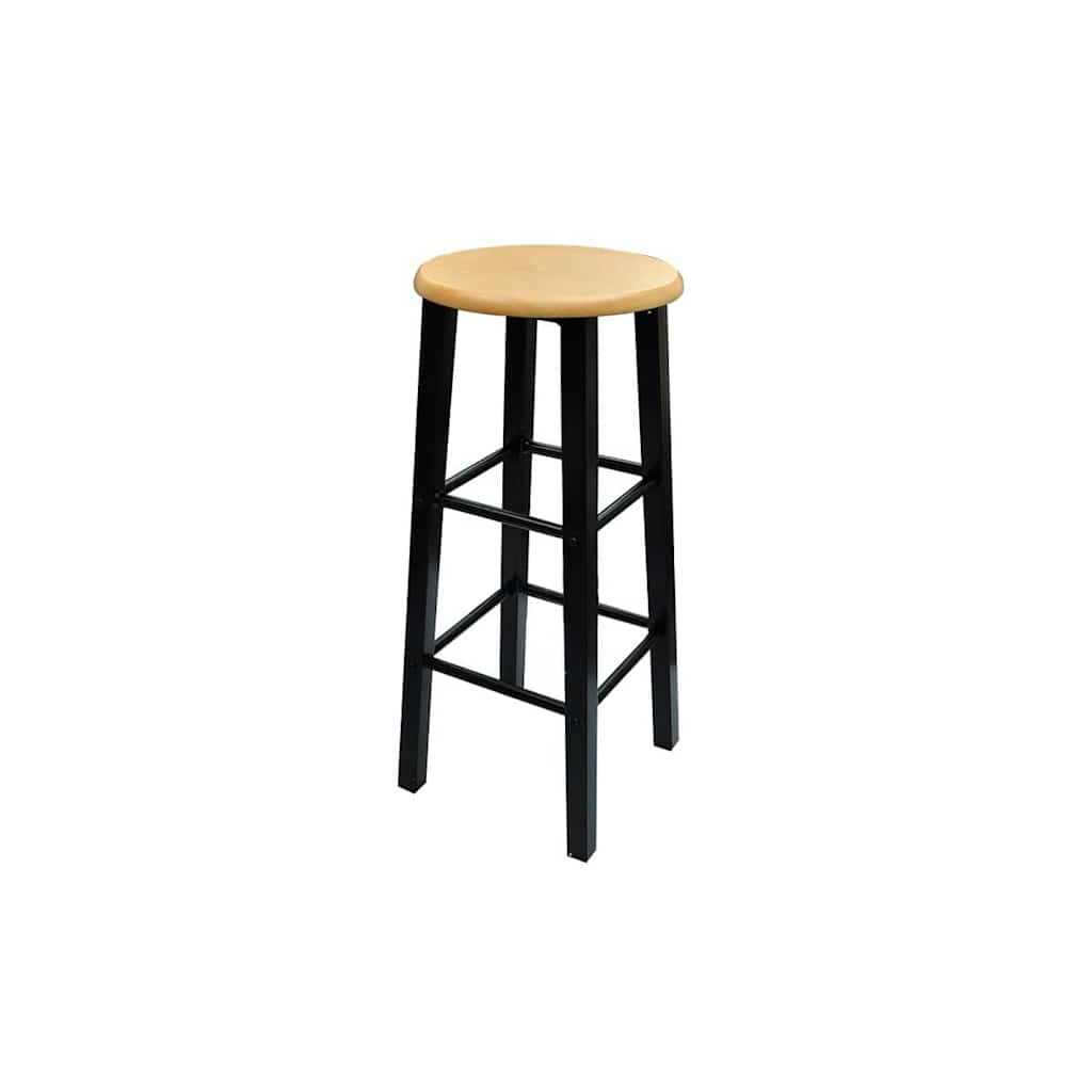 240095 Breakfast/Dinner Table Dining Set Tan Wood with Black Steel